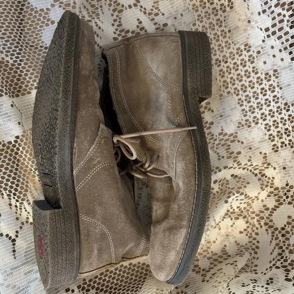 Calibrate Men's Size 45 (11.5/12) Brown Suede Leather Chukka Boots